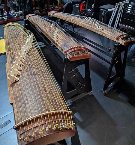 Koto, a traditional Japanese string instrument.