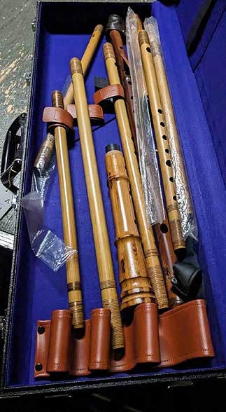 Japanese flutes.