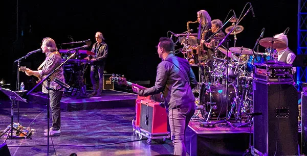 Jim Messina Band playing as seen from the monitor position.
