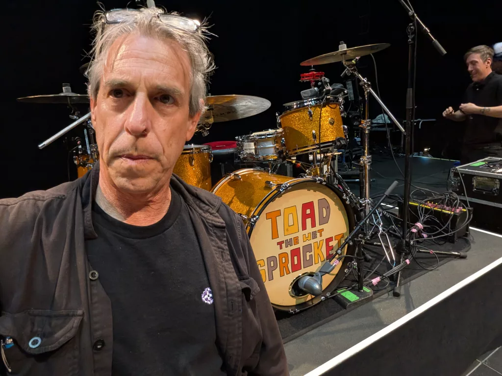 Me at the drum riser for Toad the Wet Sprocket.