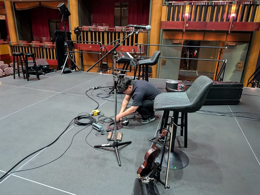 Jason working as an A2 for the Tillis/Morgan show.