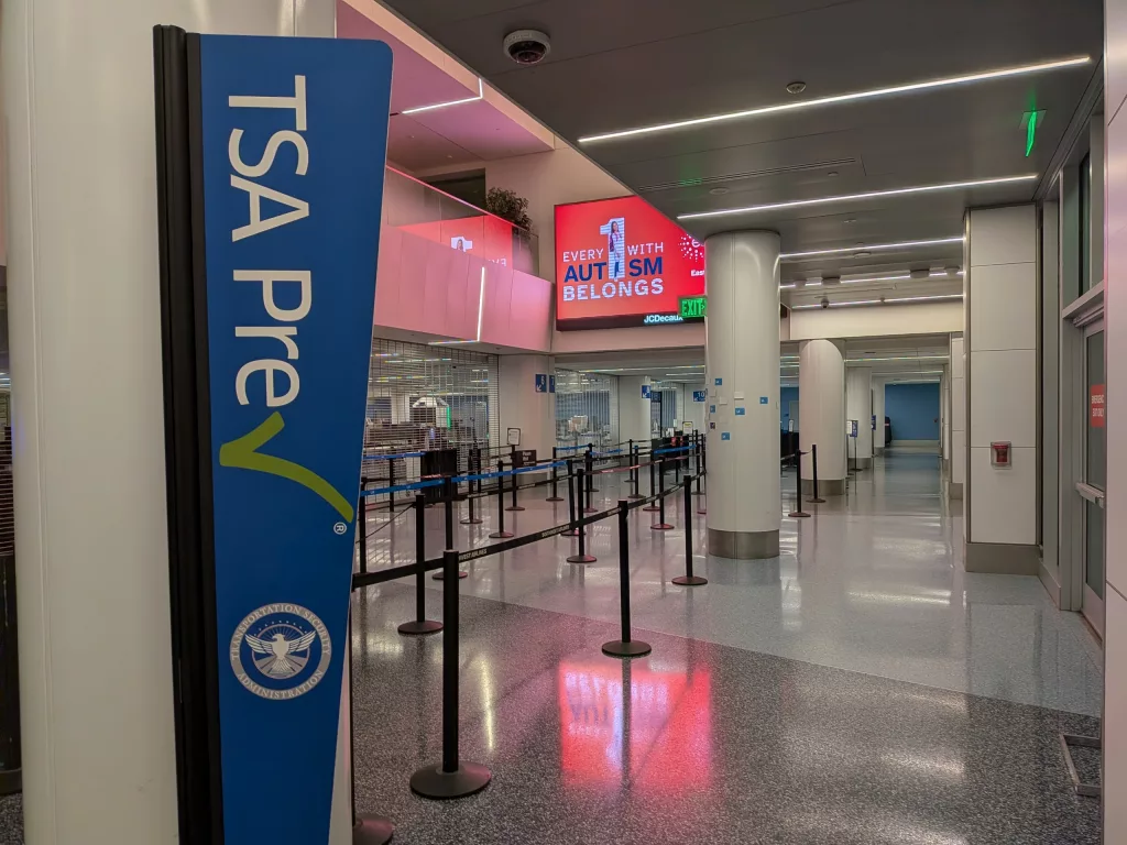 Outside security at LAX