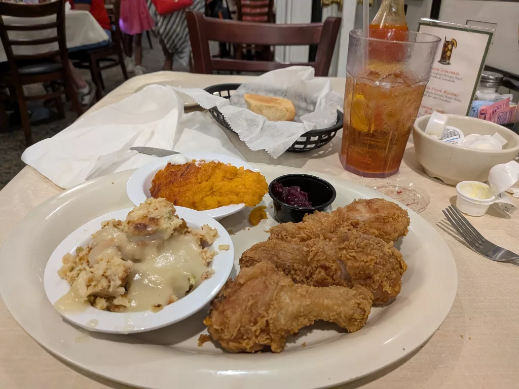 Dinner at Mary Mac's Tea Room.
