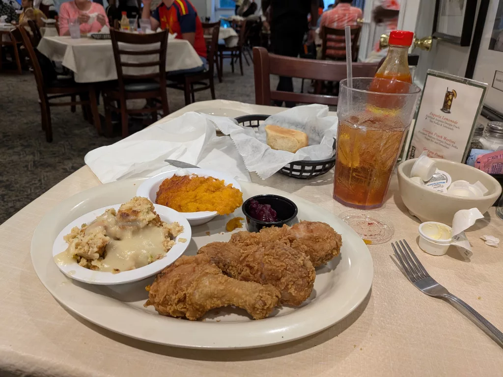Dinner at Mary Mac's Tea Room.