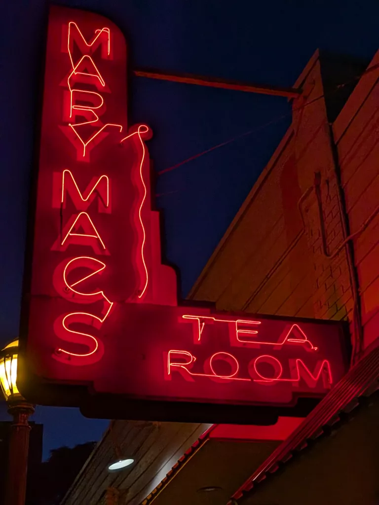Dinner at Mary Mac's Tea Room.