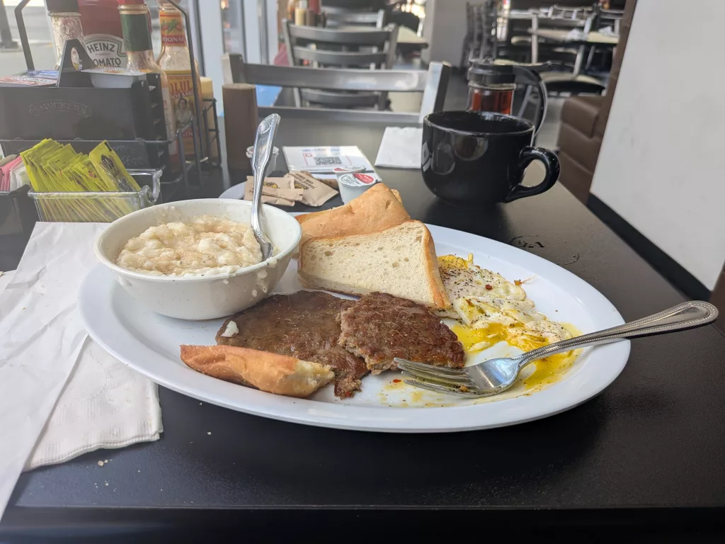 Meal at Grits and Eggs